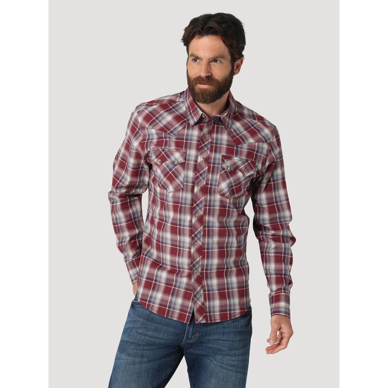 Wrangler Mens Western Retro Core LS Snap Shirt - 112317117