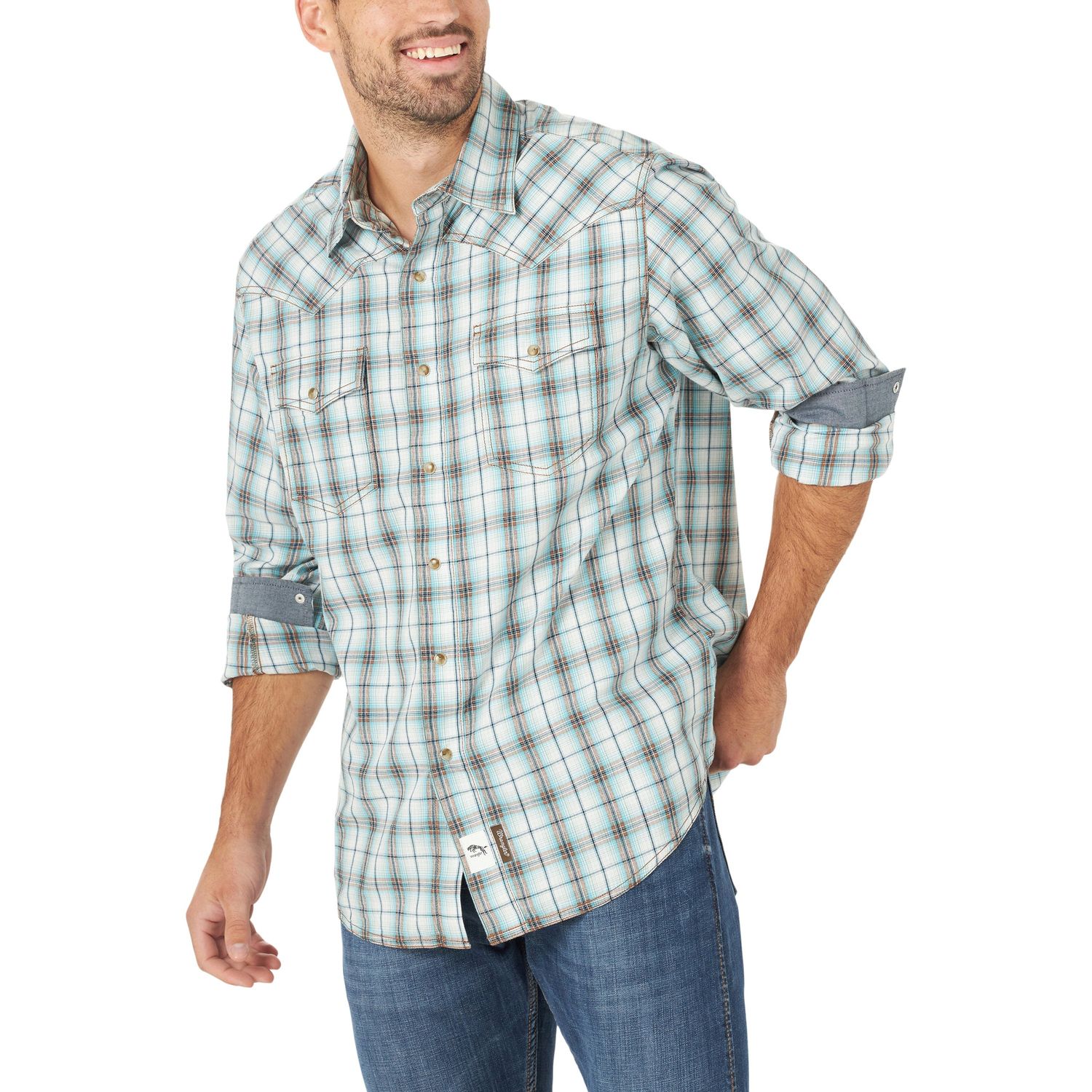 Wrangler Mens Western Retro Premium LS SNap Shirt - 112317199