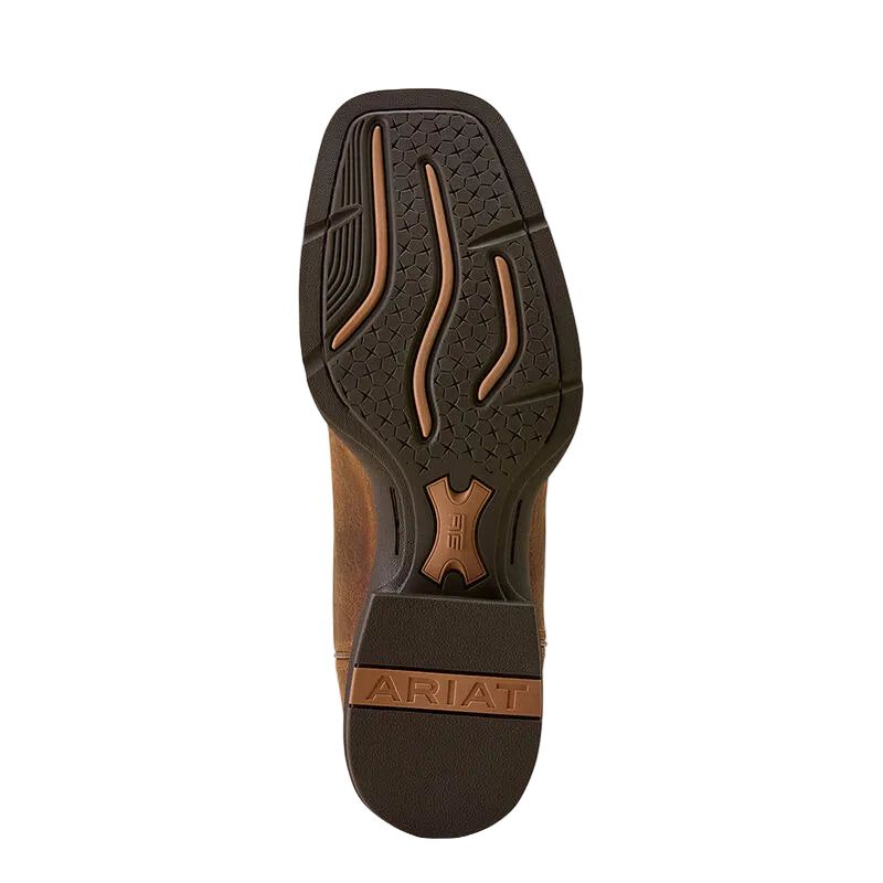 Ariat Men's Sport Cool VentTEK Wide Square Toe Cowboy Boot - Buff Tan/Dusty Olive