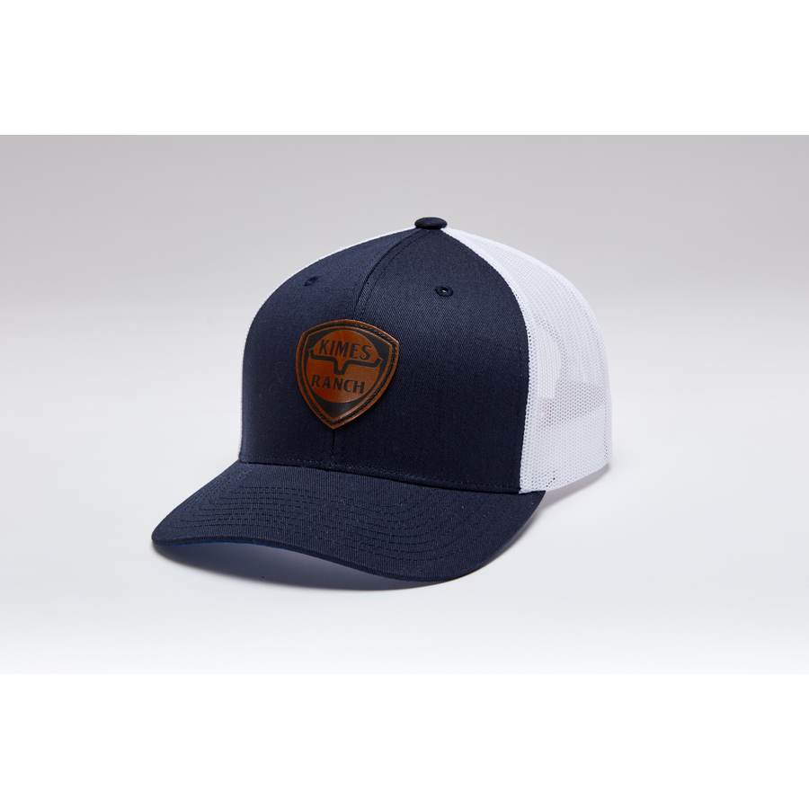 Kimes Leather Point Cap Navy