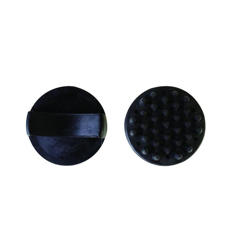 Aime Imports 4 1/2" Rubber Curry Comb-Black