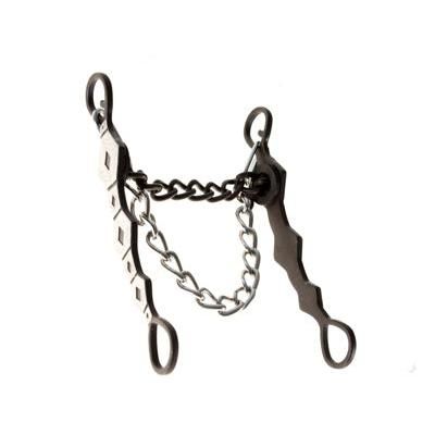 Aime Imports Antique Bit 5 1/2" Large Chain Mouth - Brown