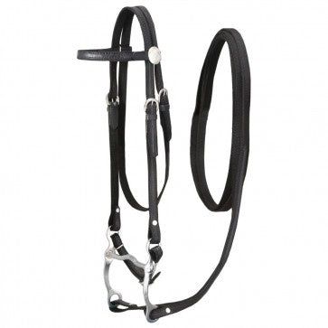 Tough1 Bridle Nylon w/Leather Pony - 42-7499P-2-0