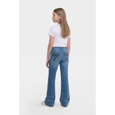 7 For All Mankind Mini Dojo Girl's Jeans- Sea Level