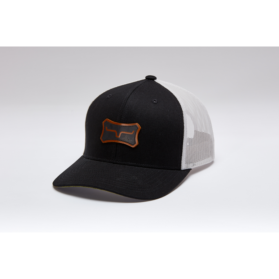 Kimes Leather Bone Cap Black