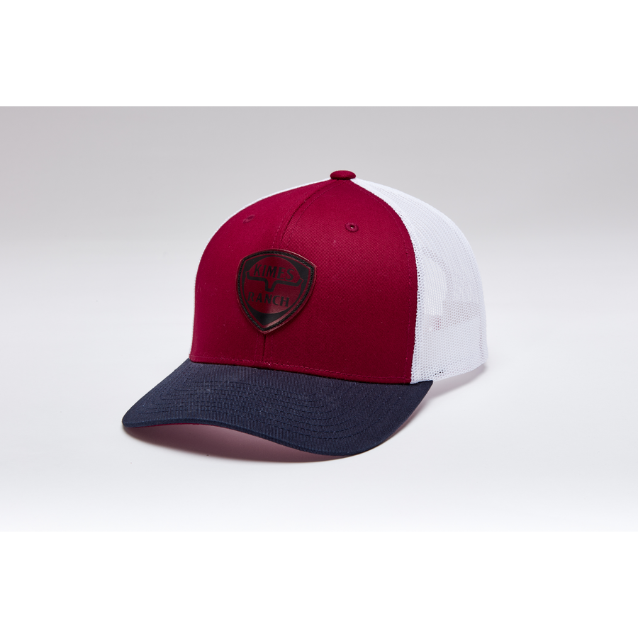 Kimes Leather Point Cap Red