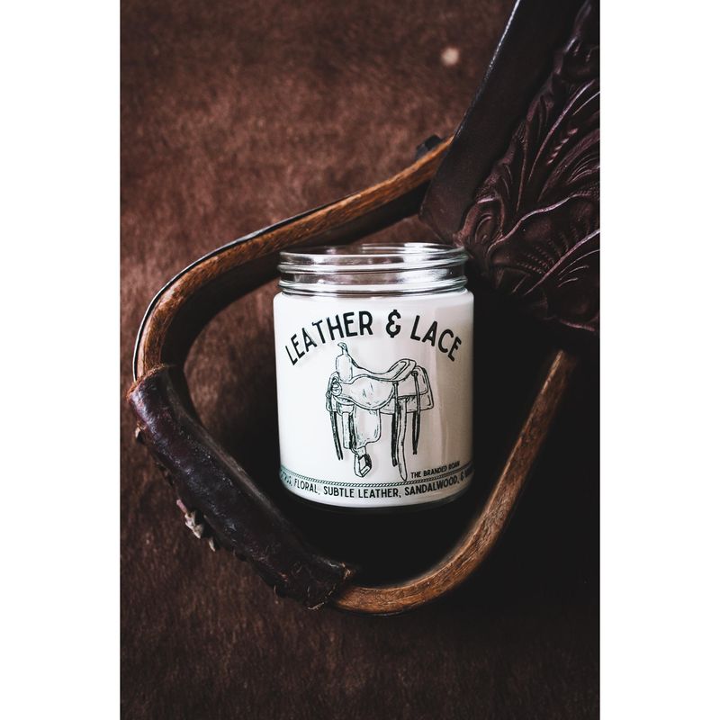 9oz Leather &amp; Lace Candle