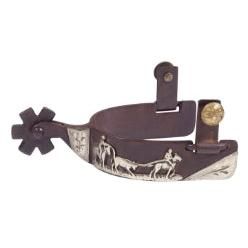 AHE Men's Antique Brown Spurs