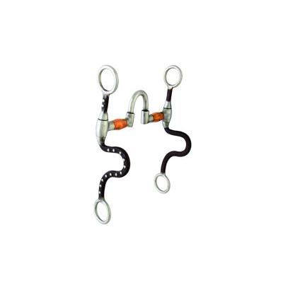 Aime Imports 5" Corr Swt Iron Mo/Co Roller 8 1/4" BR "S" Cheeks SS Port &amp; Dots