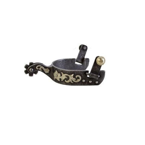 Aime Imports Aged St Floral N Dot Trim Band 1" Shank 1 1/2"