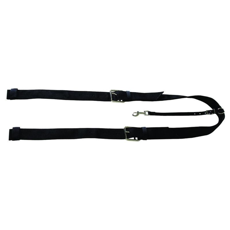 Aime Imports Horse Size Flank Cinch with Billets- Black