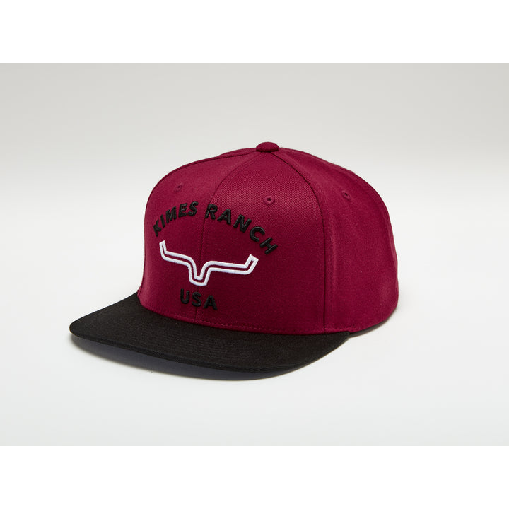 Kimes Arched Trucker Cap - Dark Red