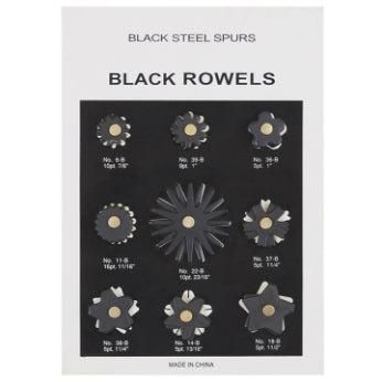 AHE Antique Black Rowel Card - Per Set