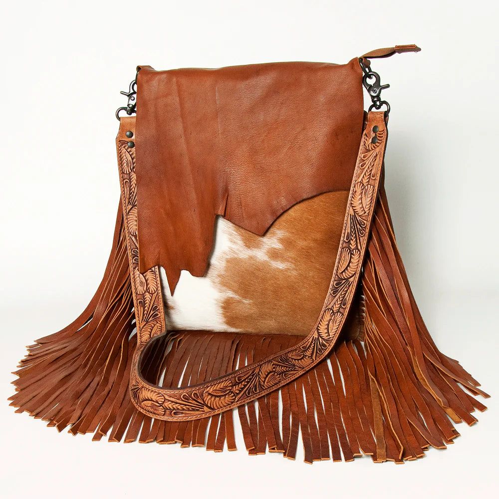 American Darling Messenger Hair-on Genuine Western Leather Women Bag
