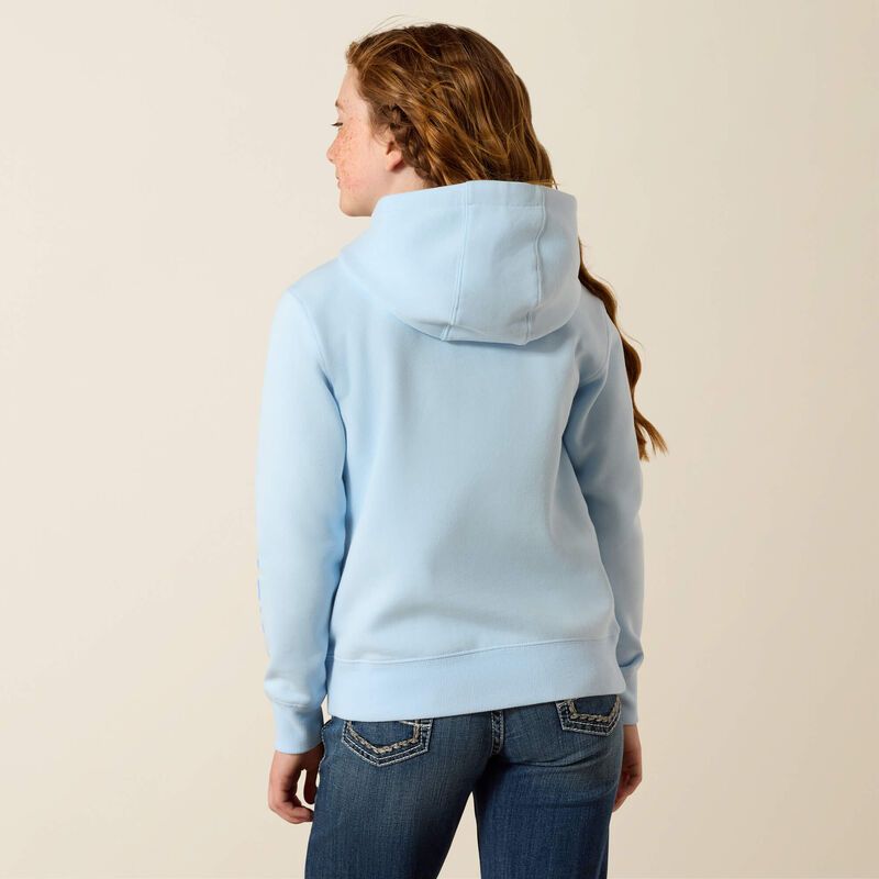 Ariat Girl's 2.0 Long Sleeve Hoodie - Nantucket Breeze
