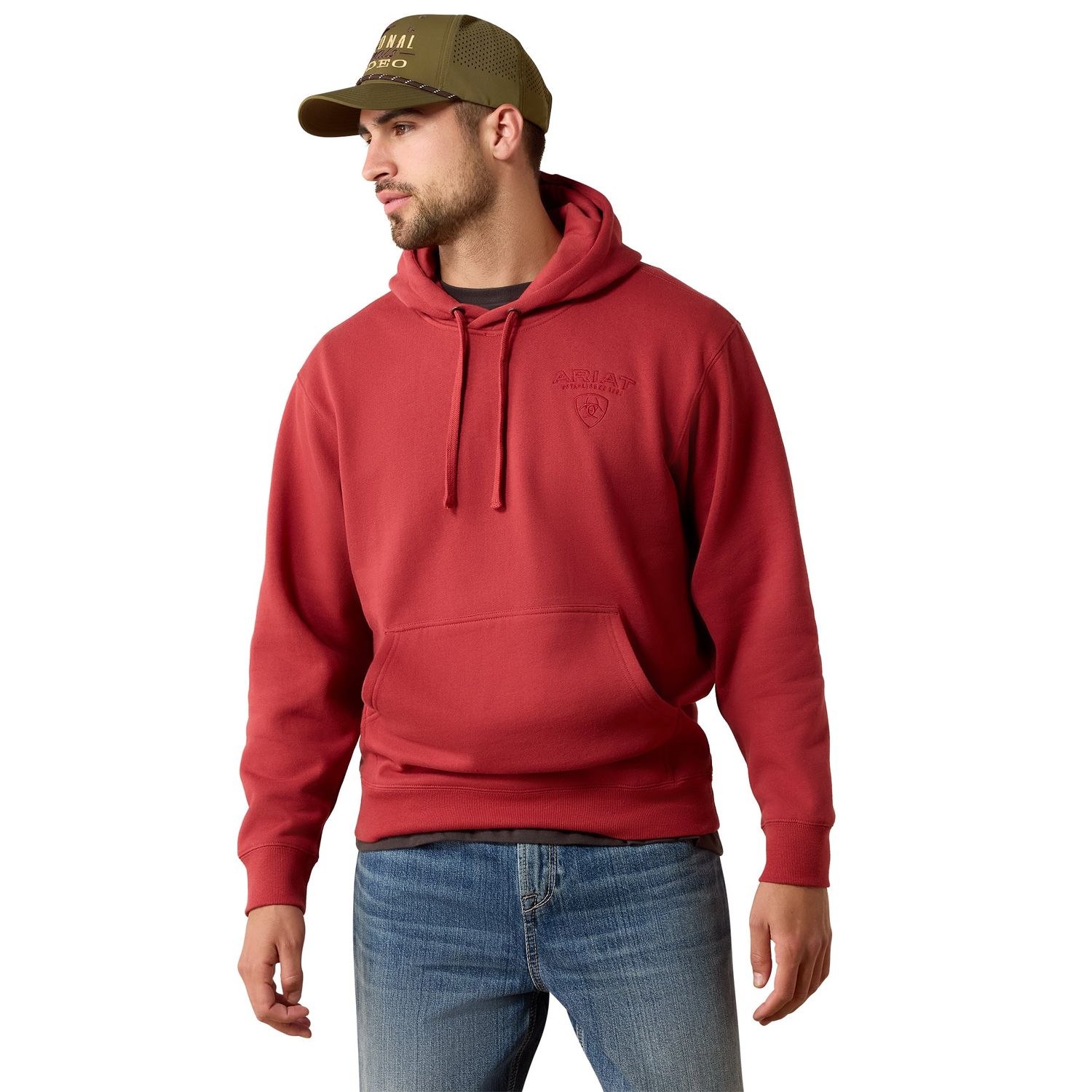 Ariat Men's Archstar Hoodie - Brick Red