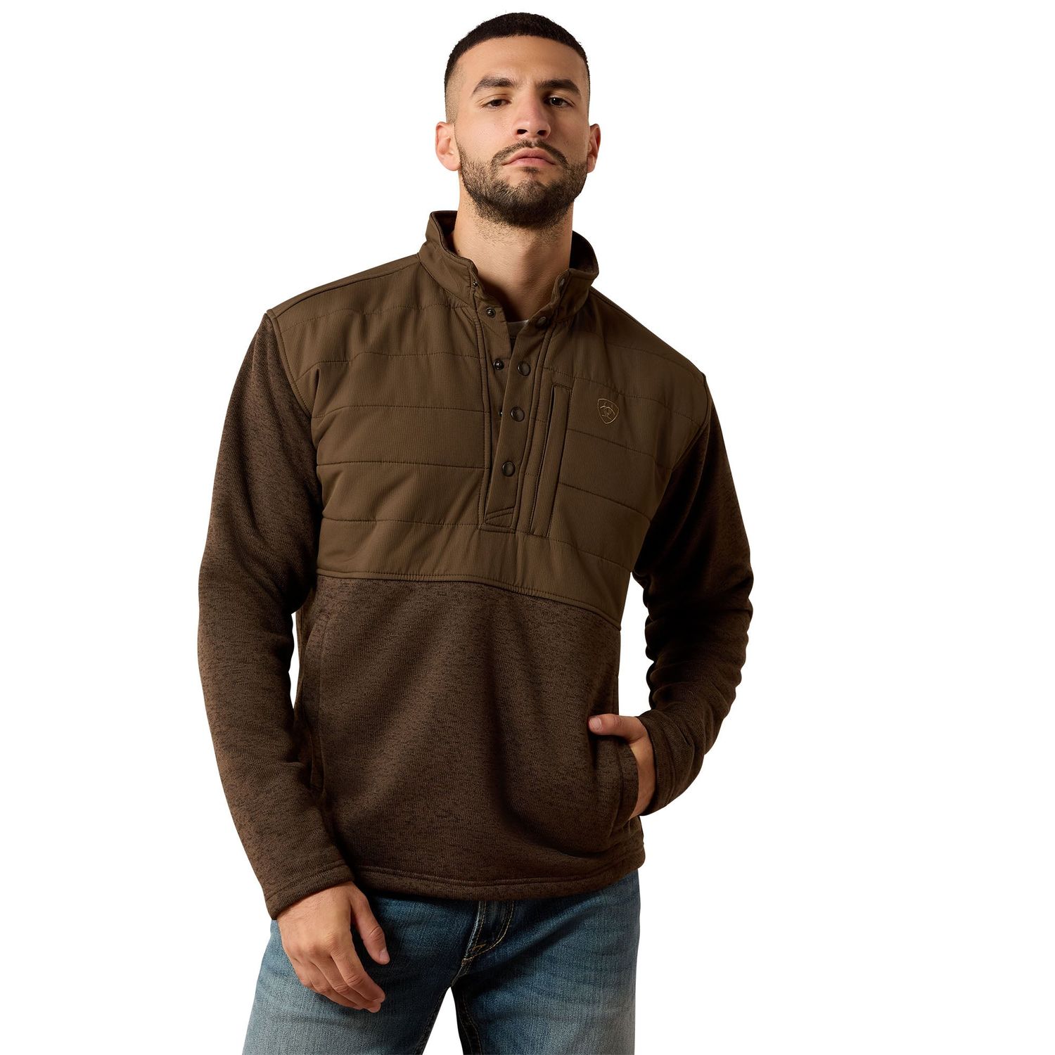 Ariat Men's Caldwell Reinforced Snap Sweater - Wren