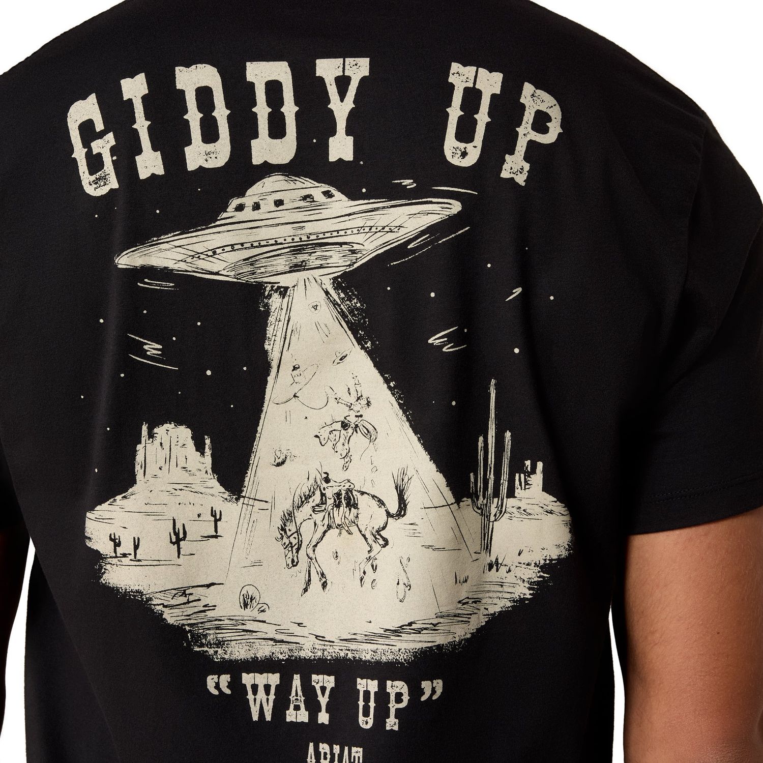 Ariat Men's Cowboy Way Up T-Shirt - Black