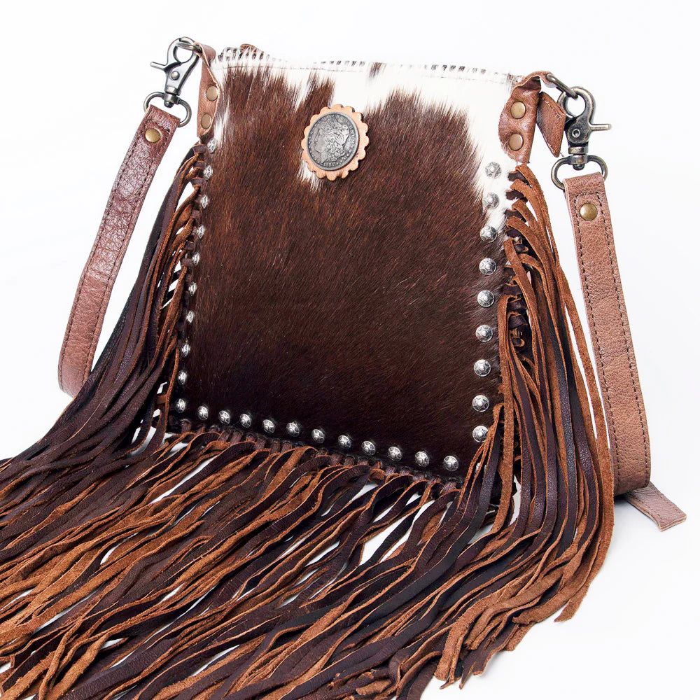 American Darling Cowhide Purse w/Fringe - ADBG981B