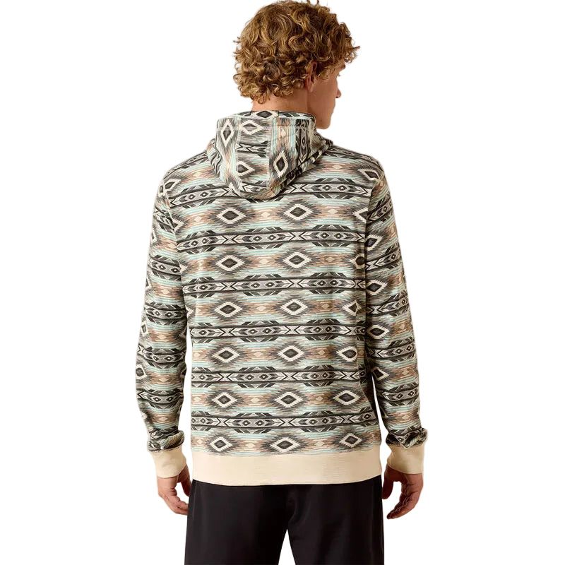 Ariat Men's Lightweight Retro Long Sleeve Hoodie - Sandshell Serape