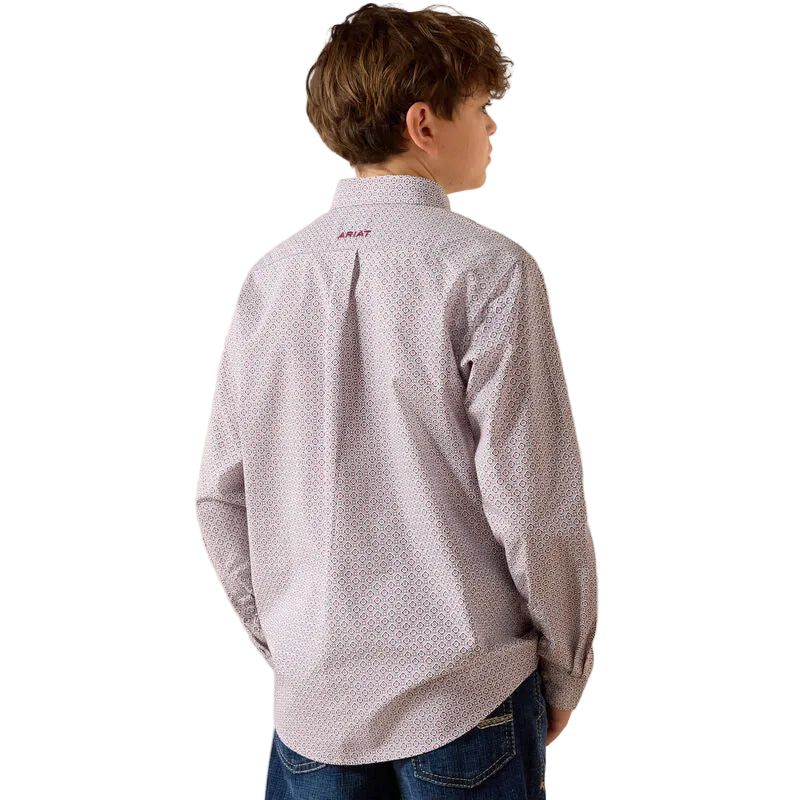 Ariat Boy's Philly Long Sleeve Shirt - Excalibur Geo Print