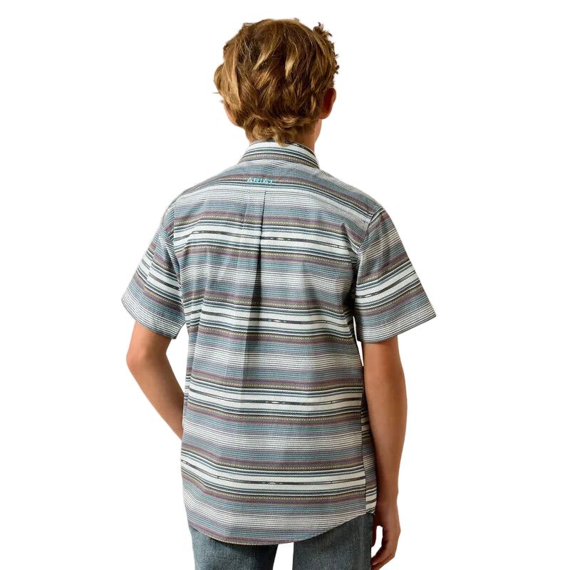 Ariat Boy's Pauline Short Sleeve Shirt- Excalibur Serape Stripe
