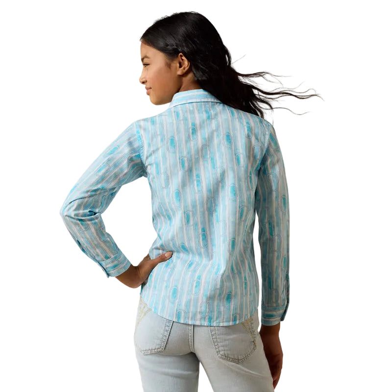 Ariat Girl's Long Sleeve Venus Shirt - Rope Watercolour