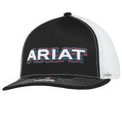 Ariat Men's 3D R112 Screen Print Embroidered Cap- Black