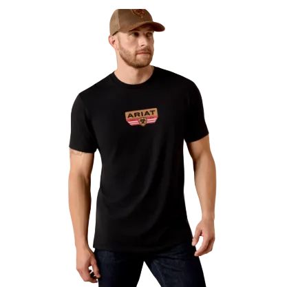 Ariat Men's Highland Sundowner Classic Fit Short Sleeve Tee Shirt - Black
