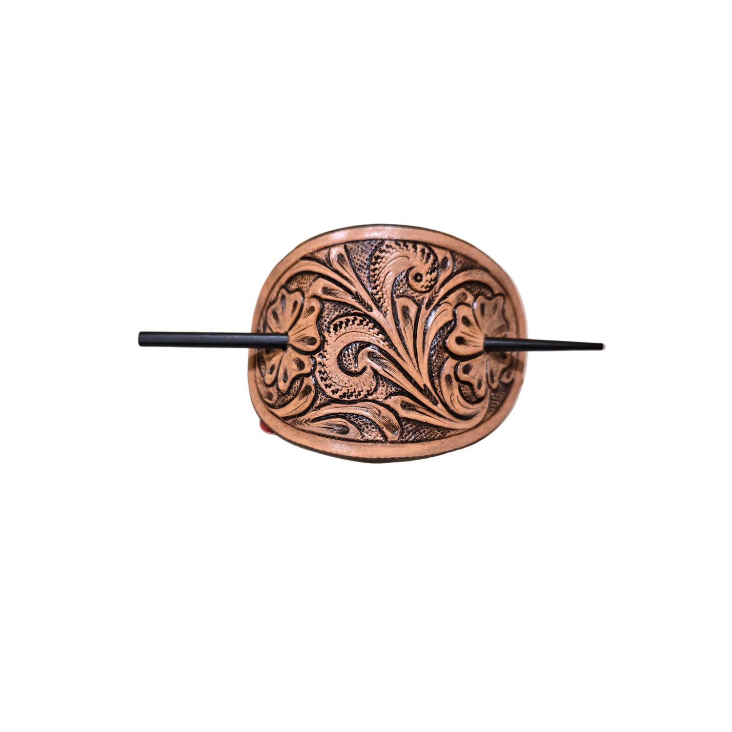 American Darling Leather Hair Stick Barrette - ADHCG101D-L