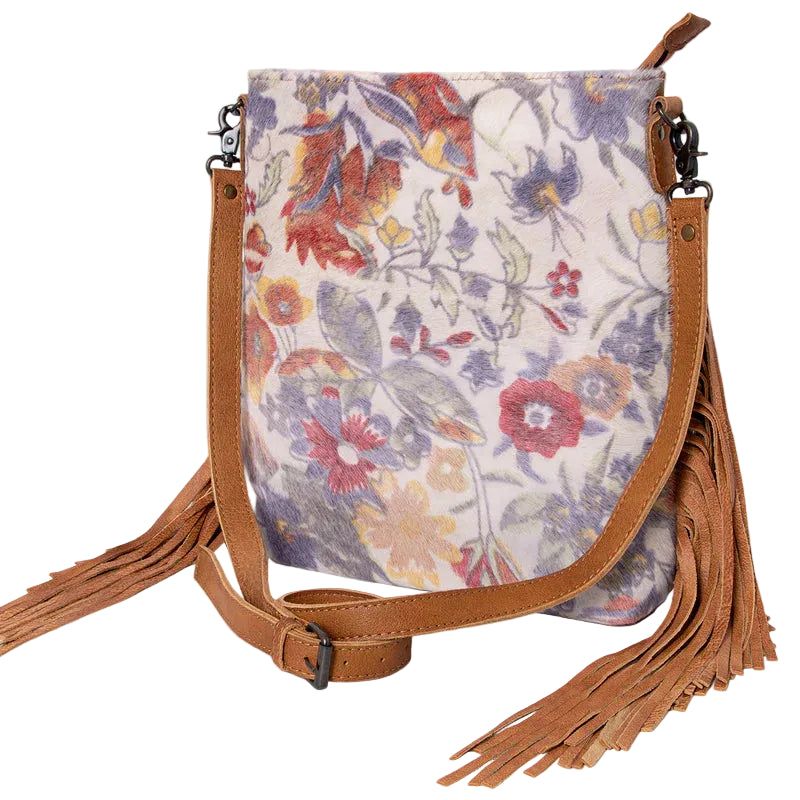 American Darling Leather Large Crossbody Hair On Purse