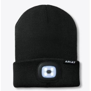 Ariat ADT Rebar Headlight Beanie - Black