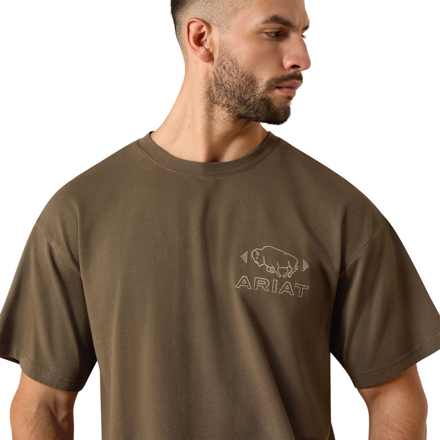 Ariat Men's Buffalo Bandana ToughStock Boxy T-Shirt - Crocodile