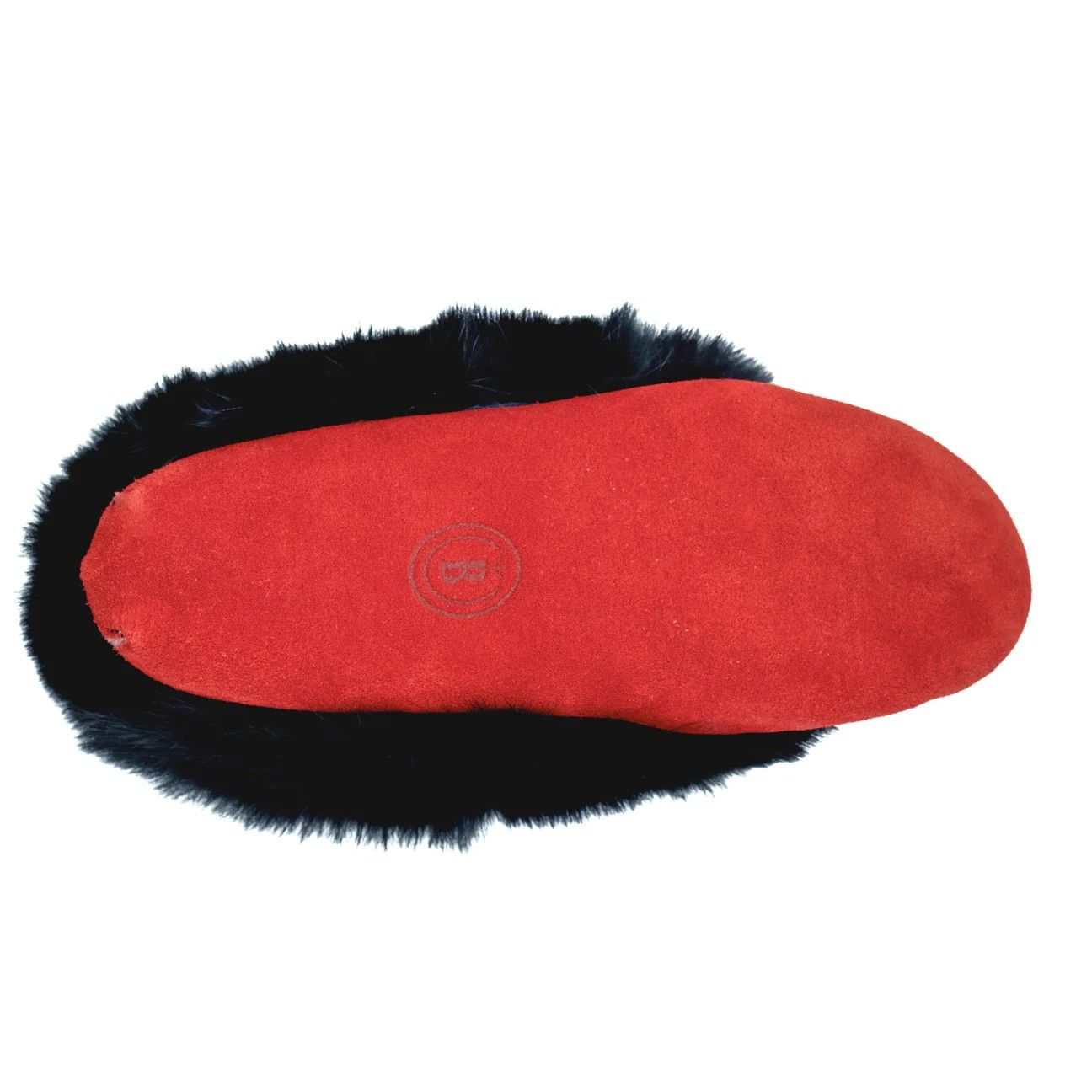 Bastien Ladies Moccasins with Black Rabbit Fur - B42-542