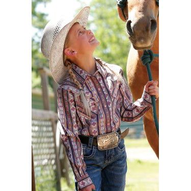 Cruel Girl Girls LS Western Shirt - CTW3230036