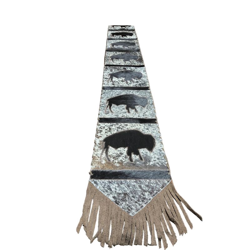 D2W Trading Table Runner Model 1 - Bison with Fringes