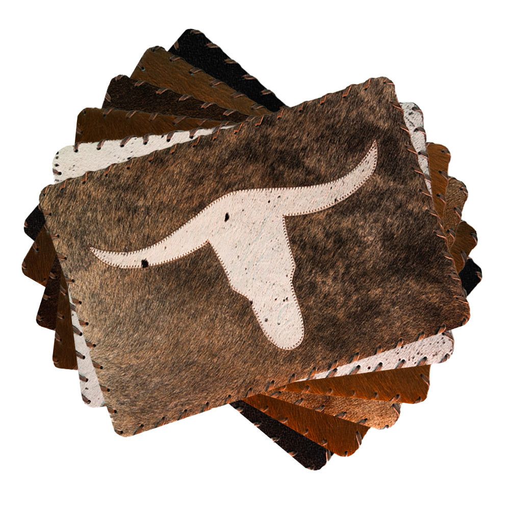D2W Trading Placemat Longhorn, Laced Border