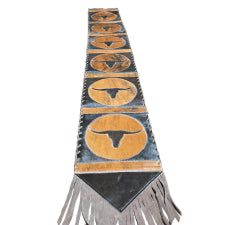 D2W Trading Table Runner Model 1 - Longhorn w Fringes