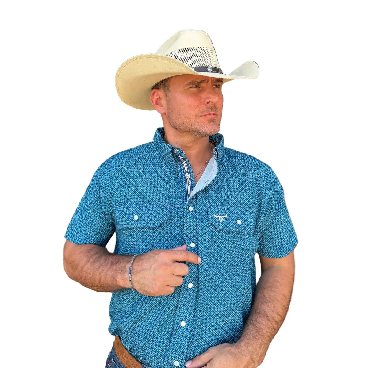 Drover Men's Signature Series Performance Vent Short Sleeve Shirt - Renegade
