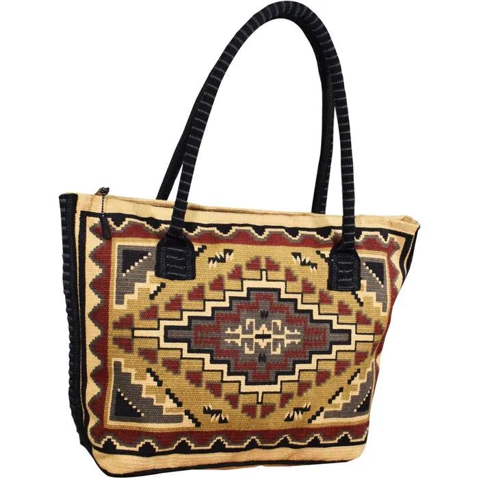 El Paso Cotton Stencil Tapestry Purse-106