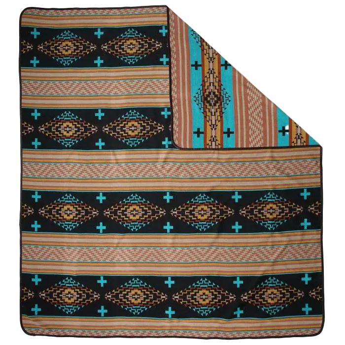 El Paso King Geometric Bedspread-Multi
