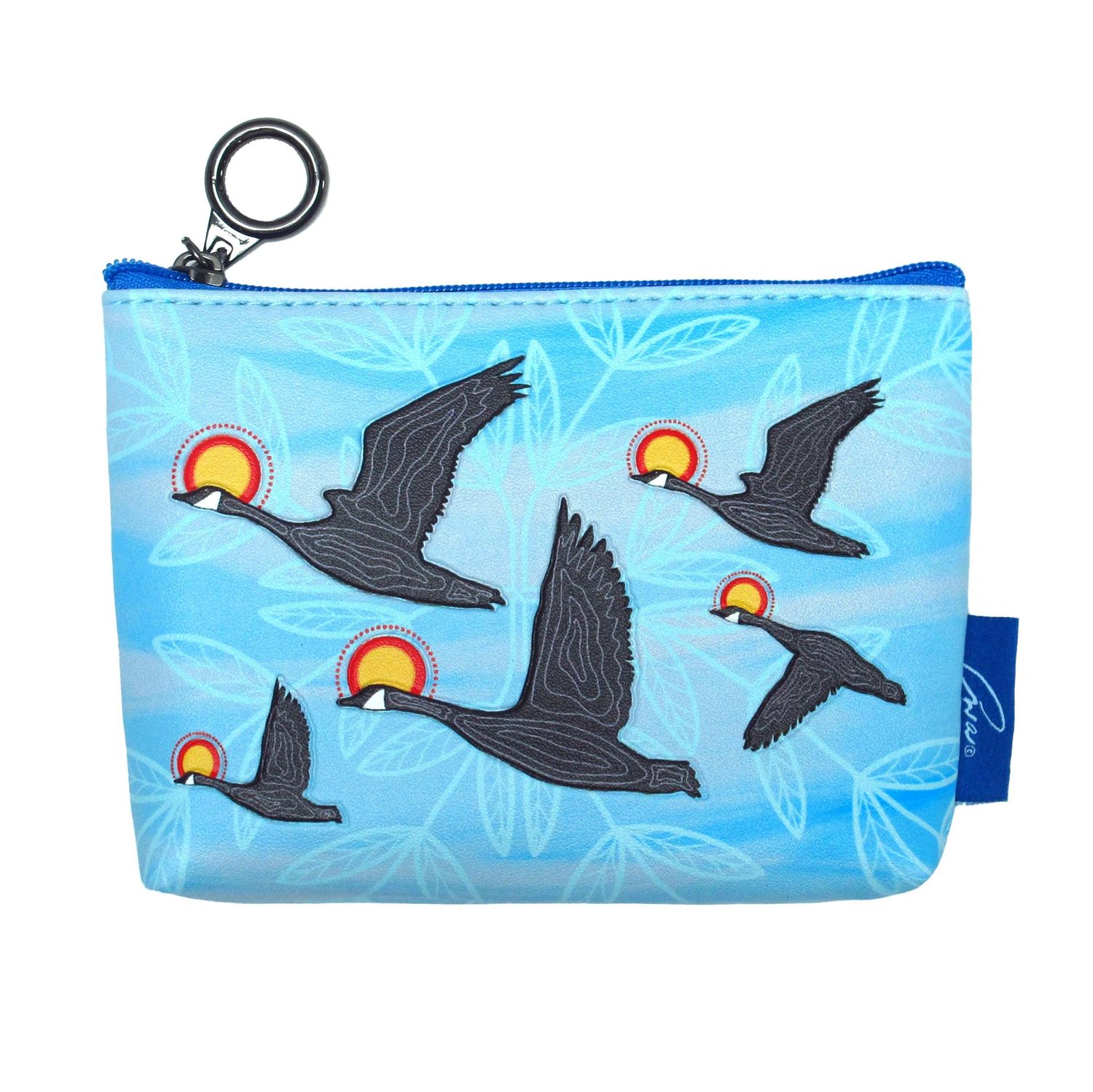 Eruoma Awashish Niskak Geese Coin Purse - Blue