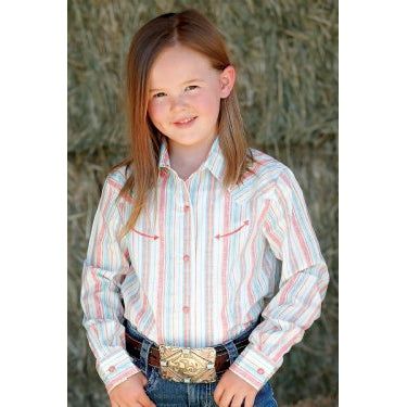 Cruel Girl Girls LS Western Shirt - CTW3370007