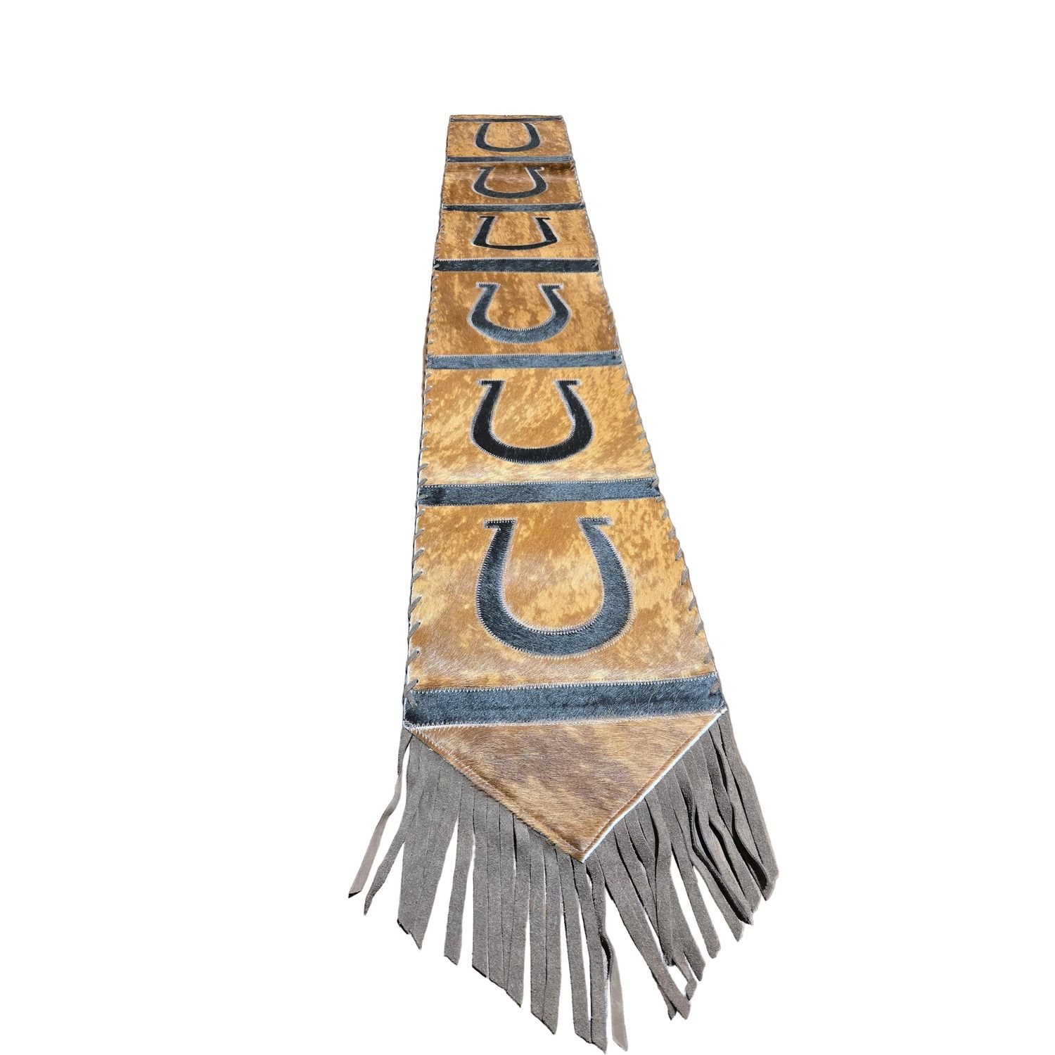 D2W Trading Table Runner Model 1 - Horse Shoe w Fringes