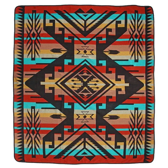 El Paso King Southwest Bedspread-Multi - OBEDK7043A