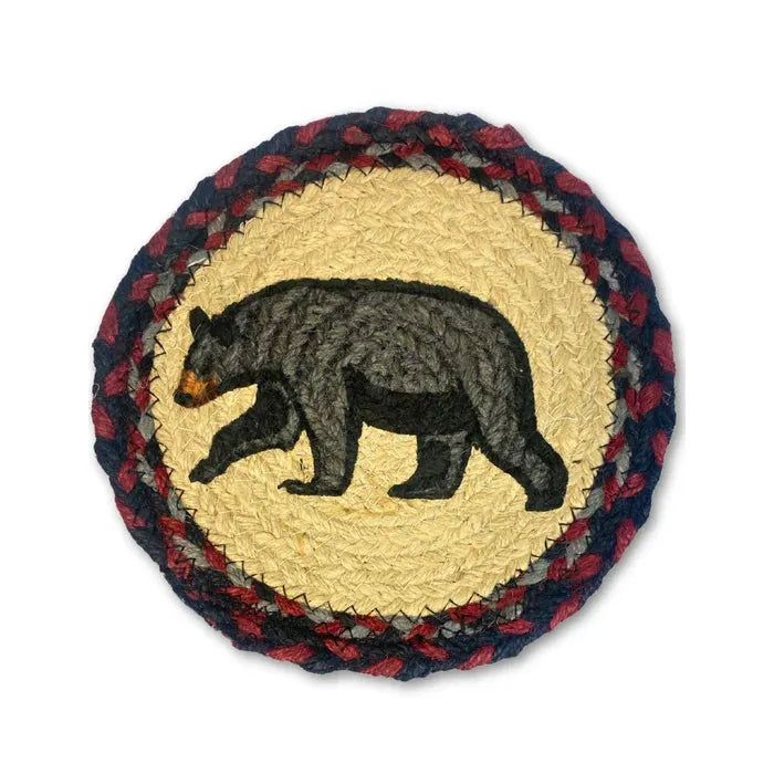 El Paso Saddle Blanket Company Braided Jute Round Trivets-33
