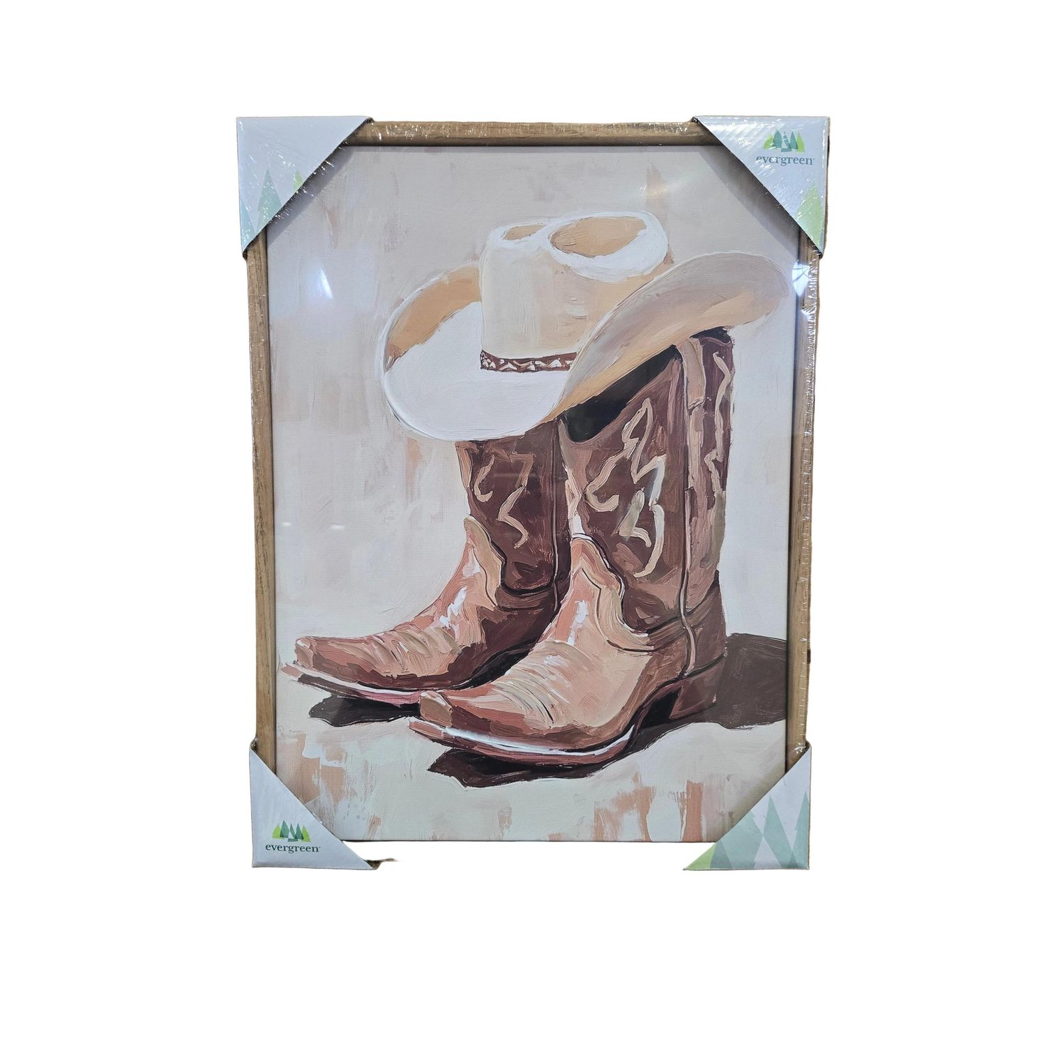 Evergreen Boots &amp; Bows Canvas Wall Decor - 12 x 16