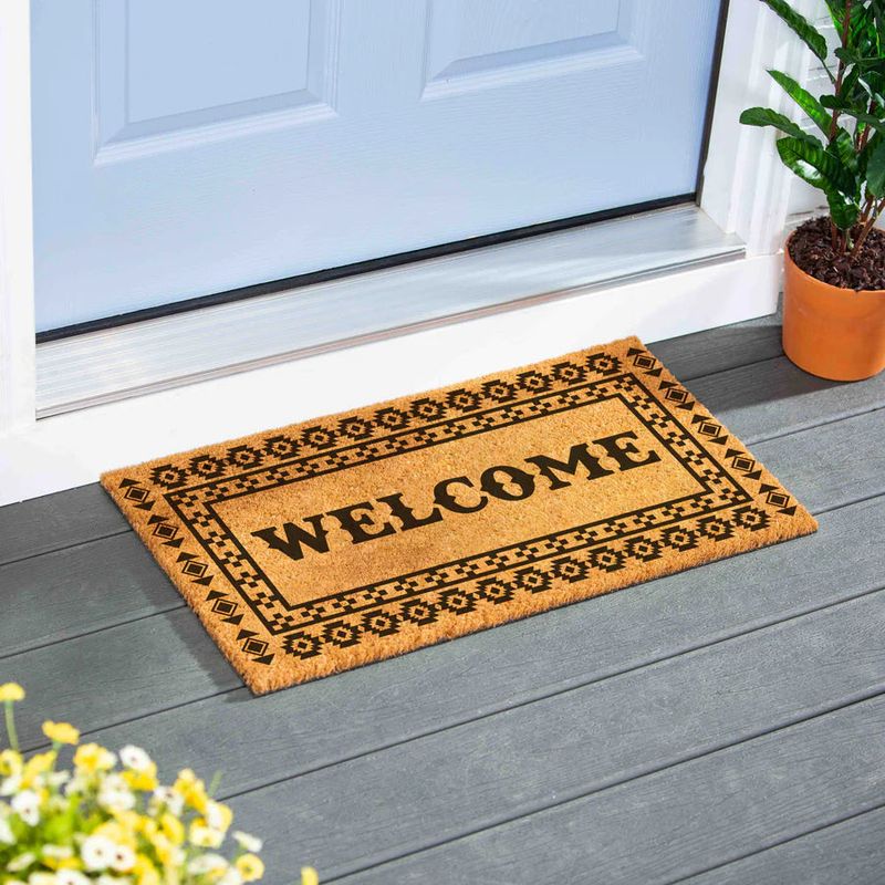Evergreen Southwest Pueblo Coir Welcome Mat-