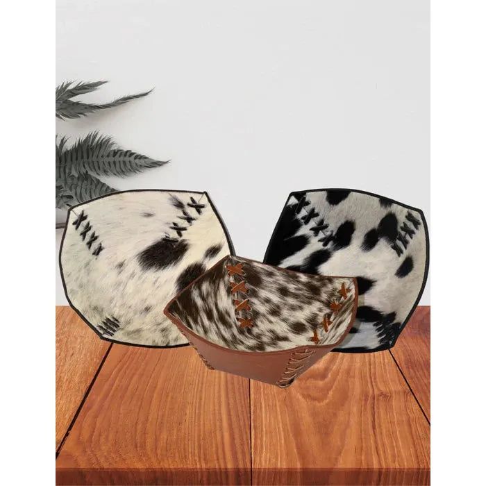 El Paso Small Cowhide Bowl