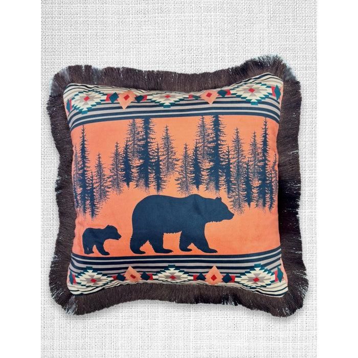 El Paso Velveteen Fringed Pillow Cover-